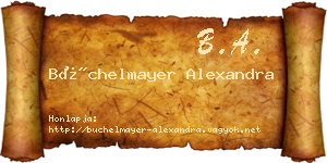 Büchelmayer Alexandra névjegykártya